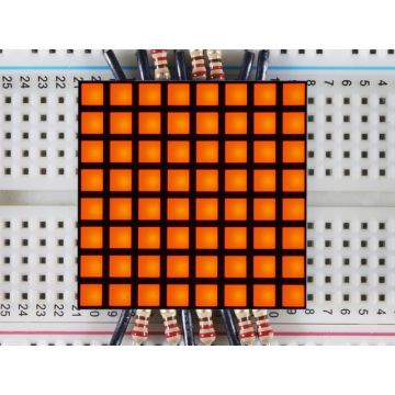 1.2" 8x8 Matrix Square Pixel - Amber