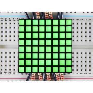 1.2" 8x8 Matrix Square Pixel - Pure Green