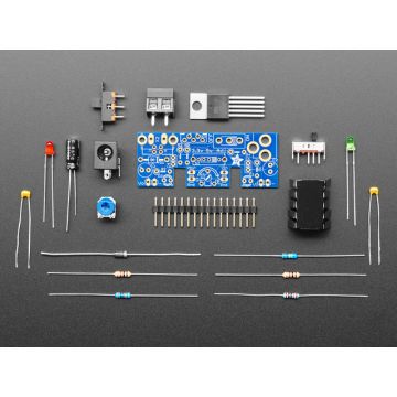 Adjustable breadboard power supply kit