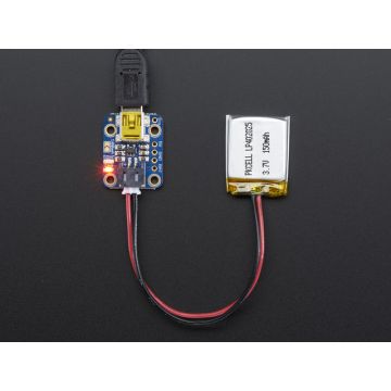 Adafruit Mini Lipo w/Mini-B USB Jack - USB LiIon/LiPoly charger