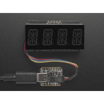 Quad Alphanumeric Display - Red 0.54" Digits w/ I2C Backpack