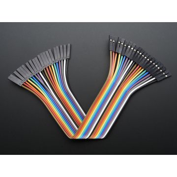 Premium Female/Female Jumper Wires - 20 x 6" (150mm)