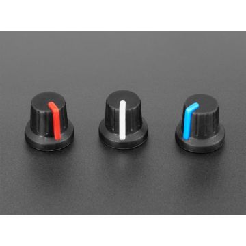 Potentiometer Knob - Soft Touch T18 - Red