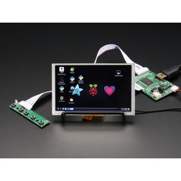 HDMI 4 Pi: 5" Display w/Touch and Mini Driver - 800x480 HDMI