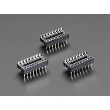 IC Socket - for 16-pin 0.3" Chips - Pack of 3
