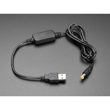 USB to 5.5mm / 2.1mm DC Booster Cable - 12V Output