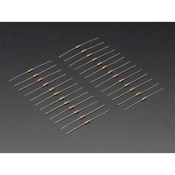 Through-Hole Resistors - 2.2K ohm 5% 1/4W - Pack of 25