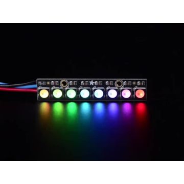 NeoPixel Stick - 8 x 5050 RGBW LEDs - Cool White - ~6000K