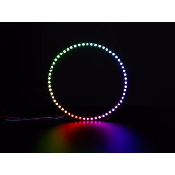 NeoPixel 1/4 60 Ring - 5050 RGBW LED w/ Integrated Drivers