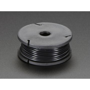 Solid-Core Wire Spool - 25ft - 22AWG - Black