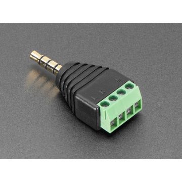 3.5mm (1/8") 4-Pole (TRRS) Audio Plug Terminal Block