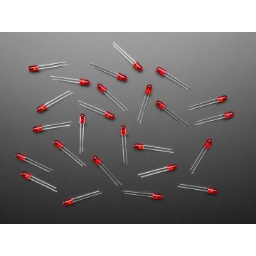 Diffused Red 5mm LED (25 pack)