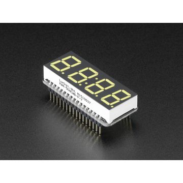Adafruit 0.56" 4-Digit 7-Segment Display w/ FeatherWing - White