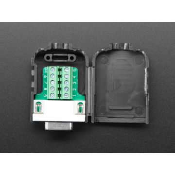 DE-9 (DB-9) Female Socket Connector to Terminal Block Breakout