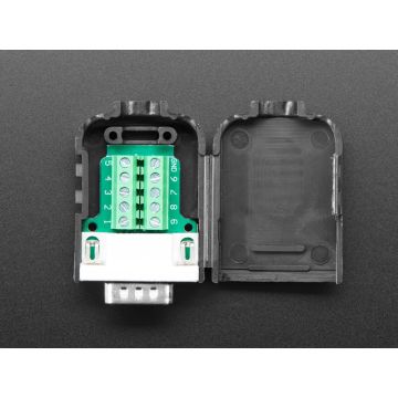 DE-9 (DB-9) Male Plug to Terminal Block Breakout