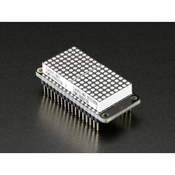 Adafruit 0.8" 8x16 LED Matrix FeatherWing Display Kit - Green