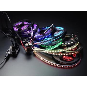 Adafruit NeoPXL8 FeatherWing for Feather M0 - 8 x DMA NeoPixels!