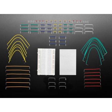 Half Size Breadboard + 78 Piece 22AWG Jumper Wire Bundle