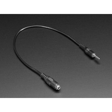 Panel Mount Stereo Audio Extension Cable - 1/8" / 3.5mm