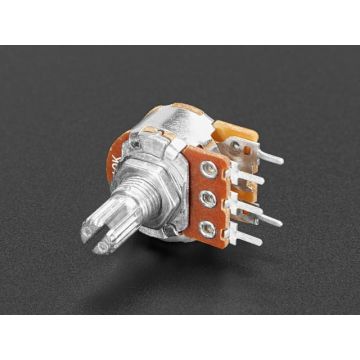 Panel Mount 10K Log Potentiometer w/ On-Off Switch