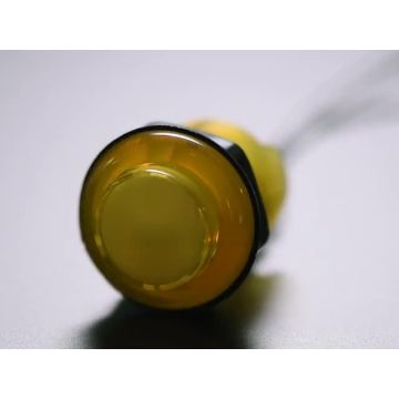 Arcade Button with LED - 30mm Translucent Yellow