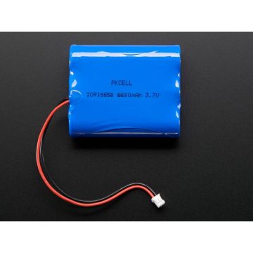 Lithium Ion Battery Pack - 3.7V 6600mAh