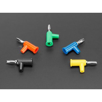 Solder-Free Stackable Banana Plugs 4mm - Pack of 5 Multi-Color