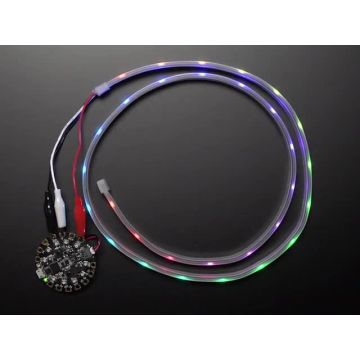 Adafruit NeoPixel LED Strip w/ Alligator Clips - 30 LEDs/meter