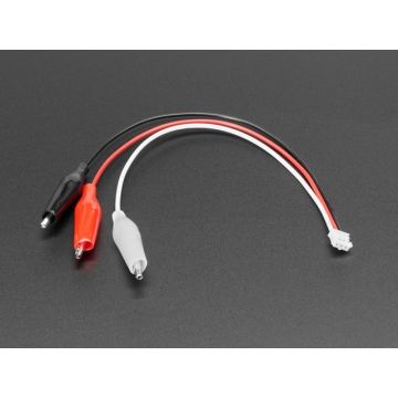 JST PH 2mm 3-pin Plug to Color Coded Alligator Clips Cable