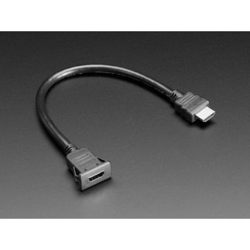 Snap-In Panel Mount HDMI Cable - 30cm