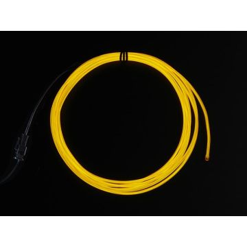 Yellow Electroluminescent (EL) Wire - 2.5 meters