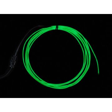 Green Electroluminescent (EL) Wire - 2.5 meters