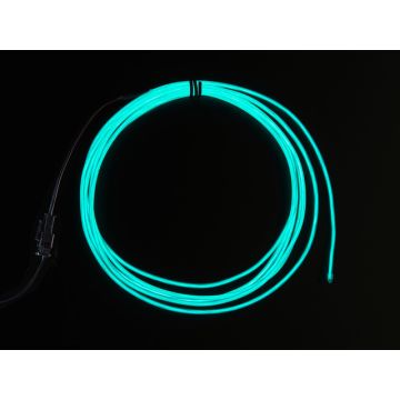 Aqua Electroluminescent (EL) Wire - 2.5 meters