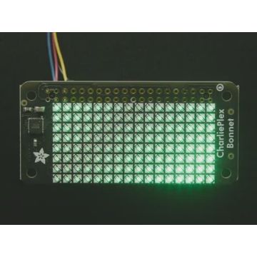 Adafruit CharliePlex LED Matrix Bonnet - 8x16 Green LEDs