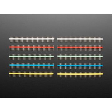 Break-away 0.1" 36-pin strip male header - Rainbow Combo 10 Pack