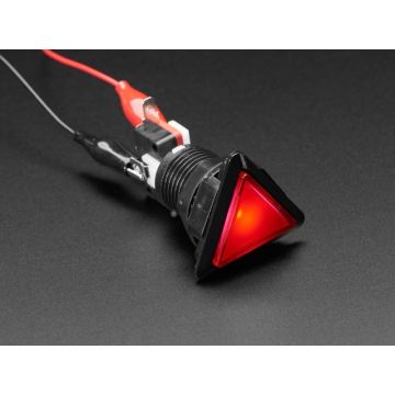 LED Illuminated Triangle Pushbutton A.K.A 1960s Sci-Fi Buttons