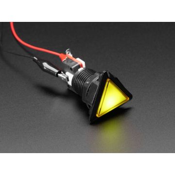 LED Illuminated Triangle Pushbutton A.K.A 1960s Sci-Fi Buttons