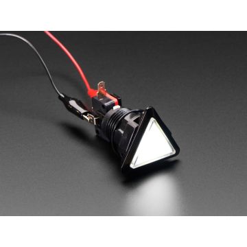 LED Illuminated Triangle Pushbutton A.K.A 1960s Sci-Fi Buttons