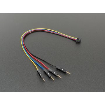 STEMMA QT / Qwiic JST SH 4-pin to Premium Male Headers Cable