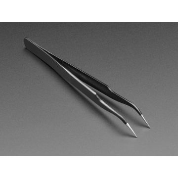 Fine tip curved tweezers - ESD safe