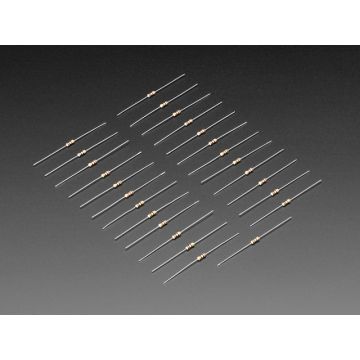 Through-Hole Resistors - 100 ohm 5% 1/4W - Pack of 25