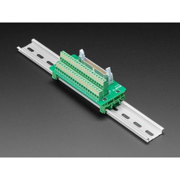 DIN Rail 2x20 IDC to Terminal Block Adapter Breakout