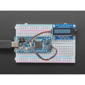 Monochrome 0.91" 128x32 I2C OLED Display - STEMMA QT / Qwiic