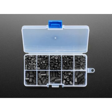 Black Nylon Machine Screw and Stand-off Set – M3 Thread