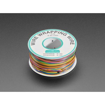 Rainbow "Wire Wrap" Thin 30 AWG Prototyping & Repair Wire