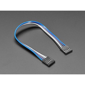 2.54mm 0.1" Pitch 5-pin Jumper Cable - 20cm long