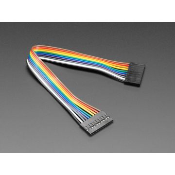 2.54mm 0.1" Pitch 10-pin Jumper Cable - 20cm long
