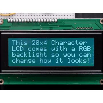 RGB backlight negative LCD 20x4 + extras