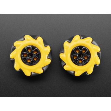 Left & Right Mecanum Wheel Pair - 48mm Diameter