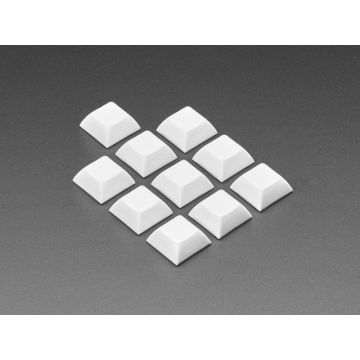 White DSA Keycaps for MX Compatible Switches - 10 pack